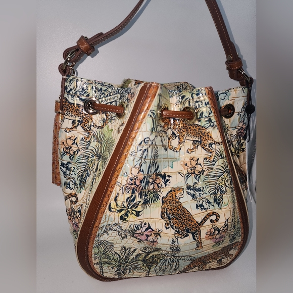 Brahmin Melinda Satchel in Souvenir Panthera NWT - Picture 7 of 15